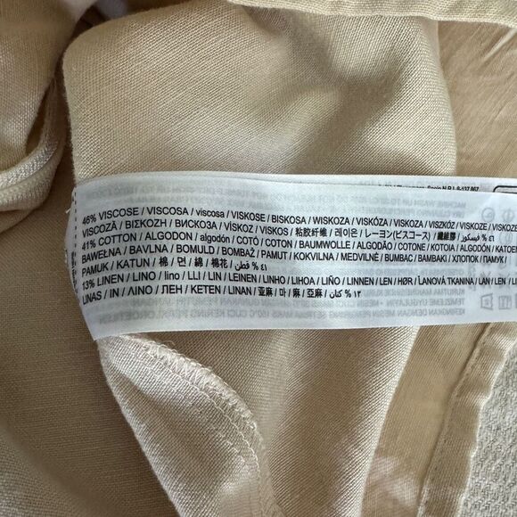 Mango Asymmetrical Embroidered Open Work One Shoulder Top S Ecru - Picture 11 of 11